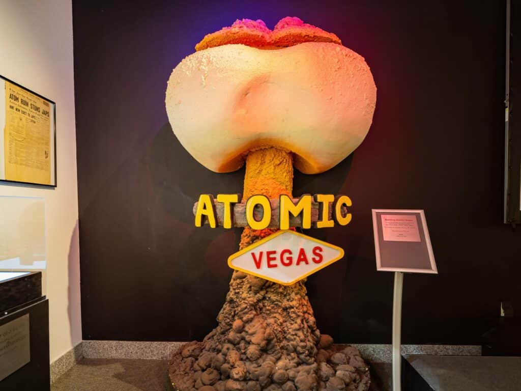 exhibit at the Atomic Testing Museum