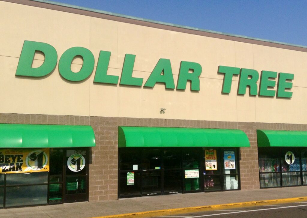 Exterior of a Dollar Tree store