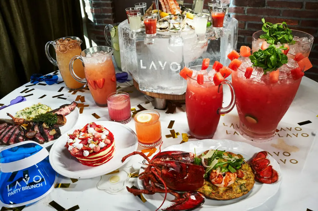 seafood spread at LAVO Brunch