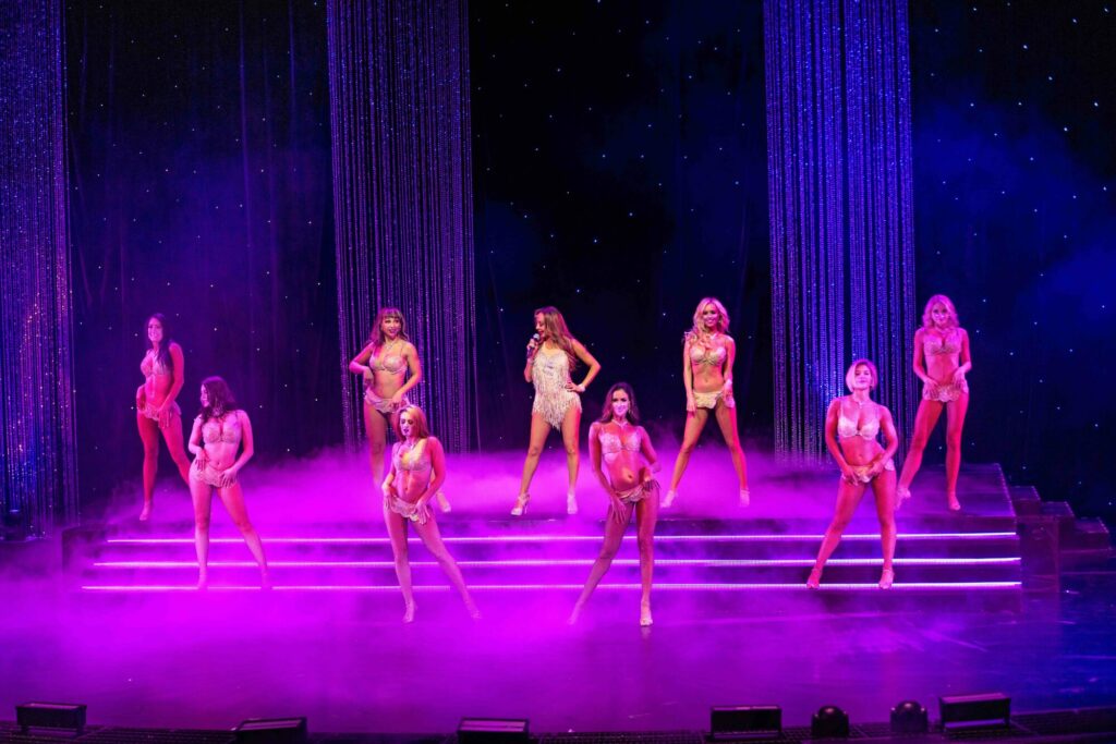 Women on stage at Luxor's FANTASY female revue