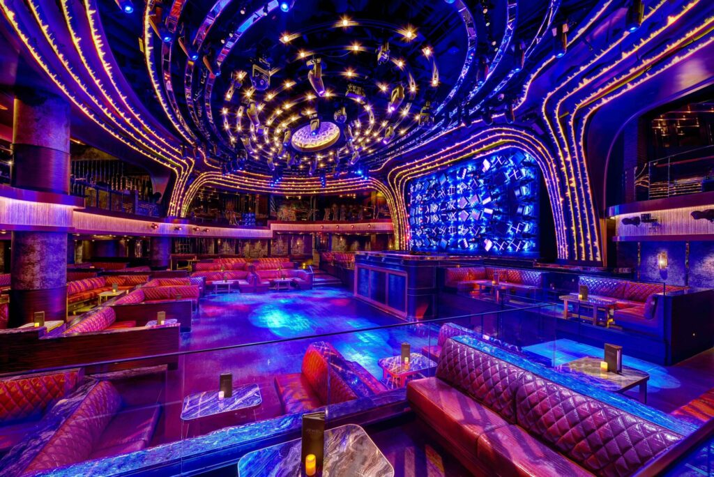 Visit the Jewel nightclub during spring break in Las Vegas