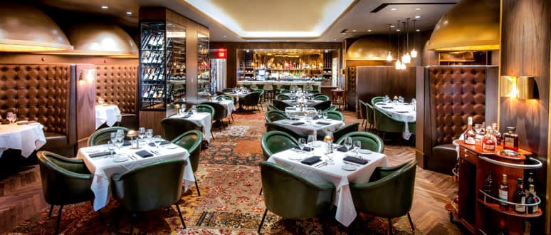 Inviting interior at Andiamo Italian Steakhouse